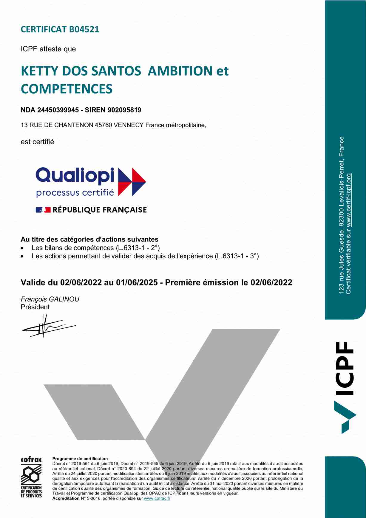 certification Qualiopi